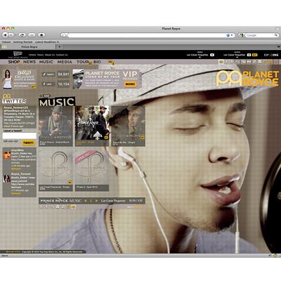 Prince Royce - Home Page - Web Q1 2012